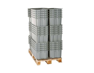 Stabelkasse dobb. 65x45x28h cm.