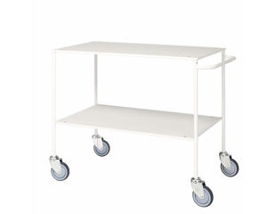 Bordvogn 2 hylder 58x100x85, hvid/hvid