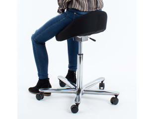 Sadelstol Flexline, sort