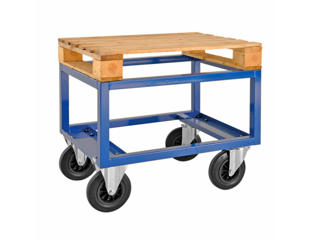 Pallevogn, høj - max. løft: 800 kg, blå