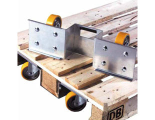 Støttehjul til palle, max vægt: 2000 kg.