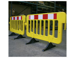 Afspæringsgitter, gul/rød