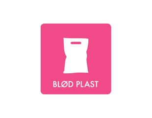 Pictogram 'BLØD PLAST'