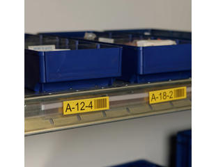 Etiketholdere for lagereol 105x26mm