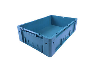 Heavy duty kasse 60x40x17,5 cm blå