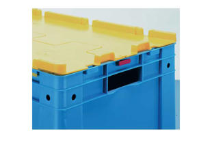 Heavy duty kasse låg 40x30 cm blå