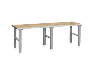 Arbejdsbord 80x250 cm justerbar 70-97 cm