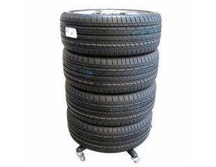 Dæktralle sort 120 kg.