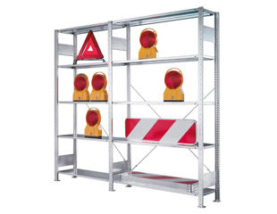 Stålreol Meta, 2 fag, 50x200x200h cm