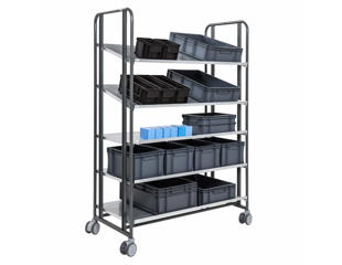 Hyldevogn fleksibel 128 cm 5 hylder