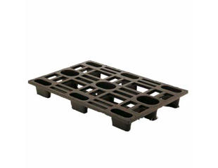 Letvægtspalle 120x 80x13h cm sort 5 kg.