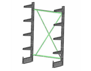 Krydsafstivning til grenreol syst. 10