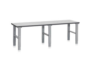 Arbejdsbord 80x250 cm justerbar 70-97 cm