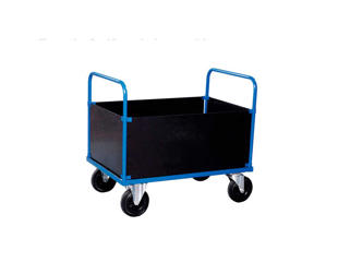 Ladvogn BlueSteel 4 høje sider 80x120 cm