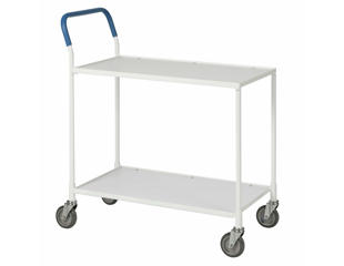 Bordvogn 2 hylder 44x85x95, hvid/hvid