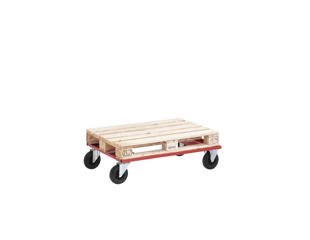 Pallevogn, lav - max løft: 800 kg, rød