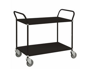 Bordvogn 2 hylder 48x108x94 cm, sort