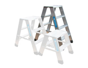 Arbejdsbuk m. 4 trin, 0,88. Alu