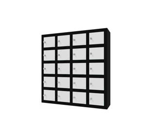 Mobil- og smårumsskab, 20 rum