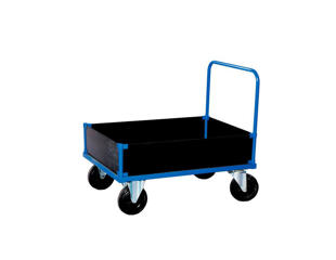 Ladvogn BlueSteel 4 lave sider 70x100 cm