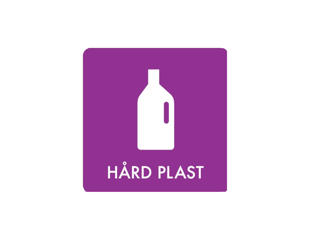 Pictogram 'HÅRD PLAST'