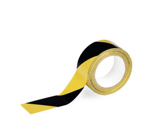 Markeringstape 50 mm Sort/gul
