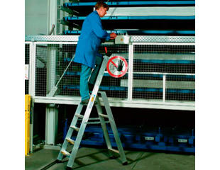 Håndværker stige alu 1,26 m, 6 trin