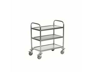 Rullebord 3 hylder . Rustfri