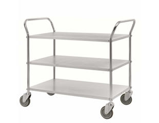 Bordvogn 3 hylder 45x107x94 cm, galv.