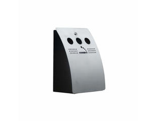 Askebæger i børstet stål t. væg