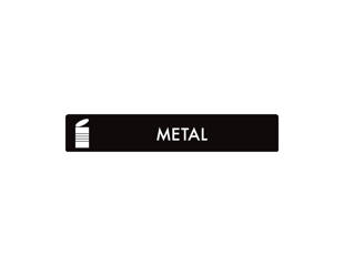 Pictogram 'METAL', sort-hvid