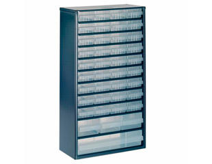 Skuffereol med 40 skuffer