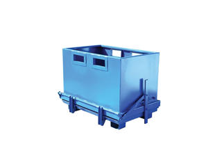 Container med bundtømning 1800L