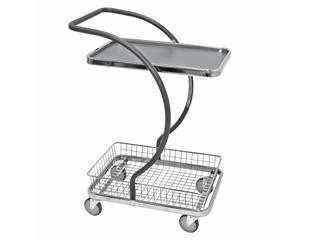 Lille bordvogn C-line m. 1 hylder+kurv