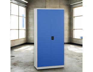 Materialeskab UniFix 39x85x180h Grå/Blå