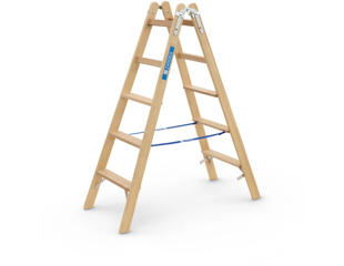 Wienerstige træ 2 x 5 trin, 1,5 m.