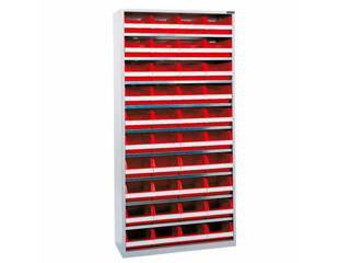 Sys. 9000 Komplet stålreol m/40 bakker 