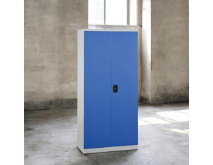 Materialeskab UniFix 45x100x200h Grå/Blå