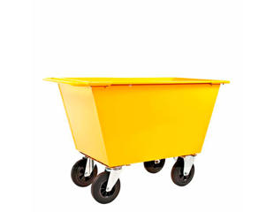 Affaldsvogn 400 liter gul