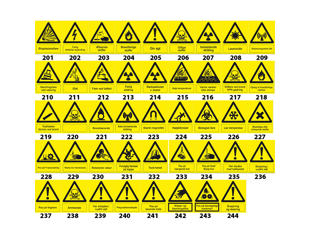 Advarselsskilt, A4. 1 stk.