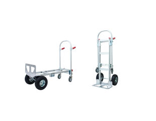 Alu.sækkevogn og plateauvogn i ét