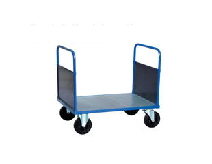 Ladvogn BlueSteel, m. 2 gavle, 80x120 cm