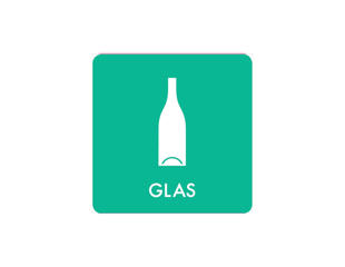 Pictogram udendørs 'GLAS'