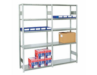 Stålreol HI280, 2 fag, 60x205x210h cm