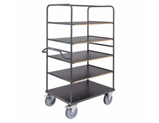 Etagevogn Ergo 5 hylder 80x130x180h cm