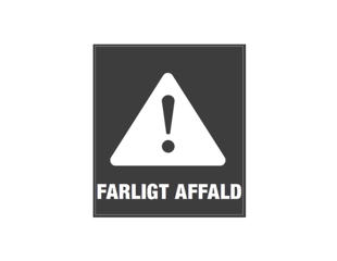 Pictogram 'FARLIGT AFFALD' ,Kontur