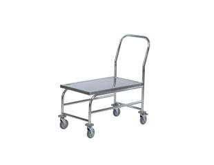 Rullebord høj plateauvogn, rustfri