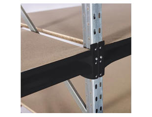 Atlas bjælke til storreol 180 cm. Sort.