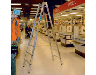 Wiener-stige 2x 8 trin, 2,4 m. Alu