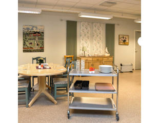 Rullebord 3 hylder . Rustfri